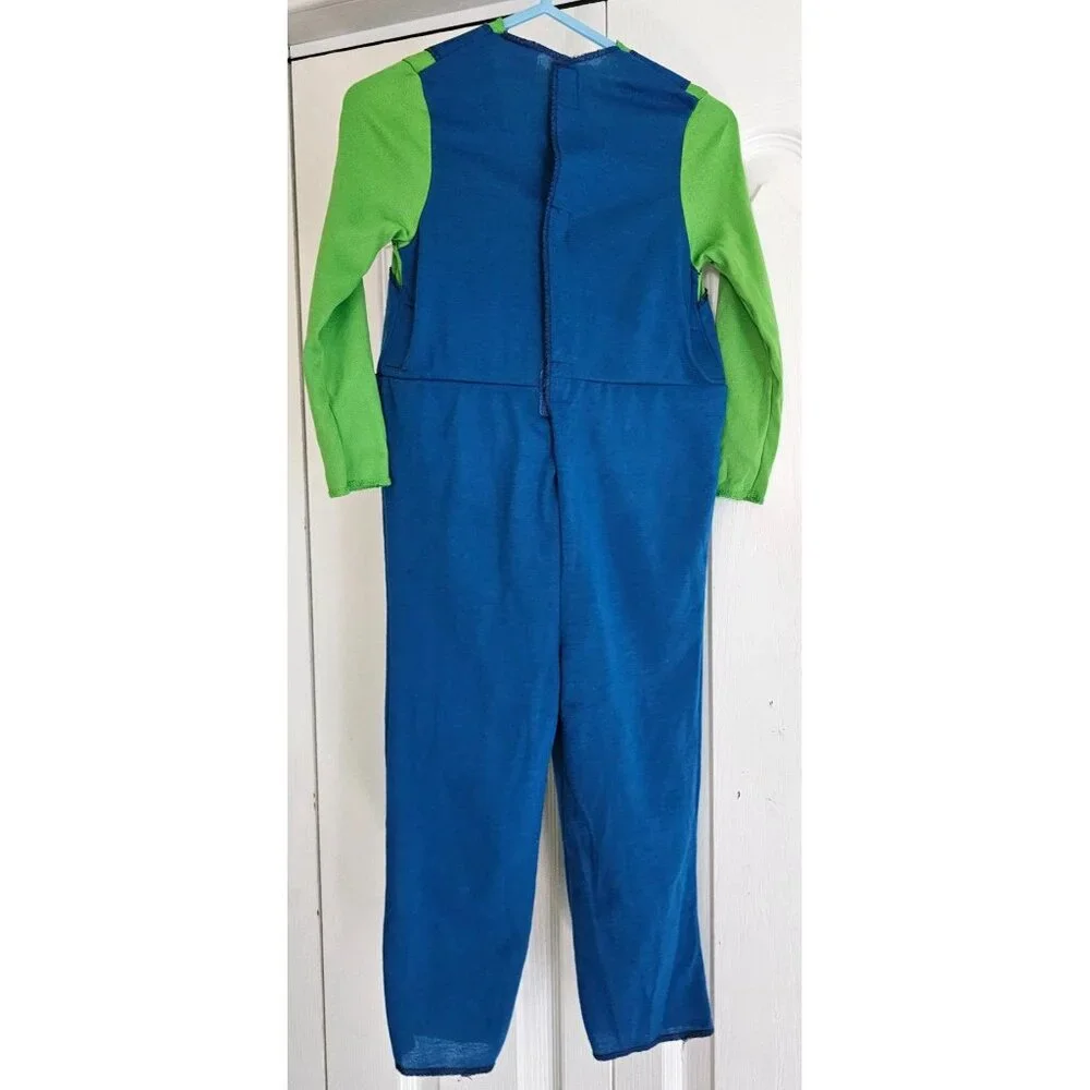 Super Mario Luigi Costume Toddler 2T Hat Gloves Plush Stuffed Bubble Belly Boys - Picture 5 of 8